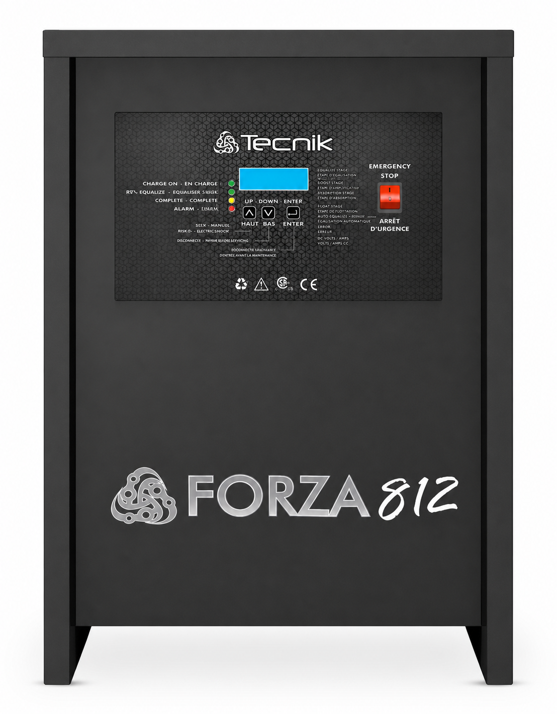 FORZA industrial charger, front view